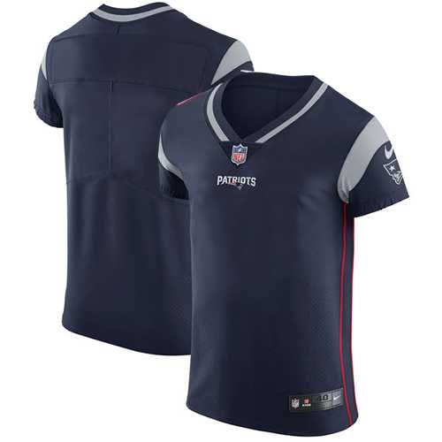 Nike New England Patriots Blank Navy Blue Team Color Men's Stitched NFL Vapor Untouchable Elite Jersey