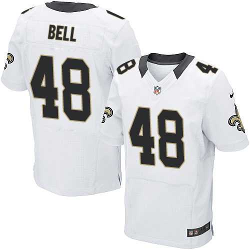 Nike New Orleans Saints #48 Vonn Bell White Men's Stitched NFL Elite Jersey