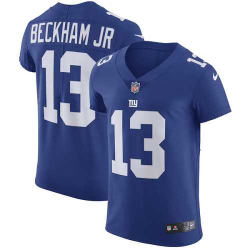 Nike New York Giants #13 Odell Beckham Jr Royal Blue Team Color Men's Stitched NFL Vapor Untouchable Elite Jersey