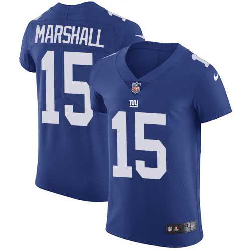Nike New York Giants #15 Brandon Marshall Royal Blue Team Color Men's Stitched NFL Vapor Untouchable Elite Jersey