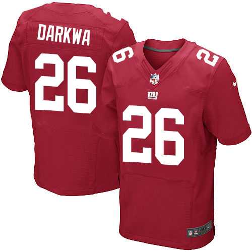 Nike New York Giants #26 Orleans Darkwa Red Alternate Men's Stitched NFL Elite Jersey