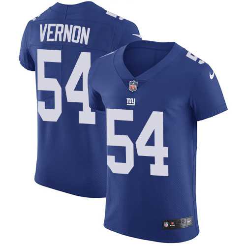 Nike New York Giants #54 Olivier Vernon Royal Blue Team Color Men's Stitched NFL Vapor Untouchable Elite Jersey