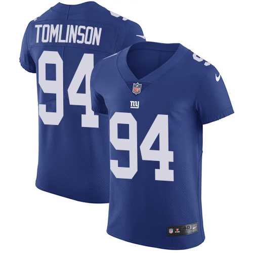Nike New York Giants #94 Dalvin Tomlinson Royal Blue Team Color Men's Stitched NFL Vapor Untouchable Elite Jersey