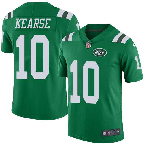 Nike New York Jets #10 Jermaine Kearse Green Men's Stitched NFL Elite Rush Jersey