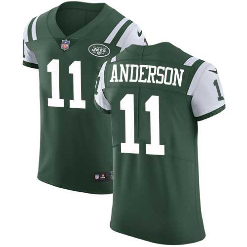 Nike New York Jets #11 Robby Anderson Green Team Color Men's Stitched NFL Vapor Untouchable Elite Jersey