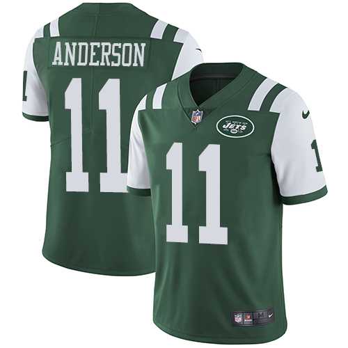Nike New York Jets #11 Robby Anderson Green Team Color Men's Stitched NFL Vapor Untouchable Limited Jersey