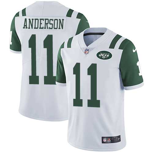 Nike New York Jets #11 Robby Anderson White Men's Stitched NFL Vapor Untouchable Limited Jersey