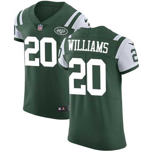 Nike New York Jets #20 Marcus Williams Green Team Color Men's Stitched NFL Vapor Untouchable Elite Jersey