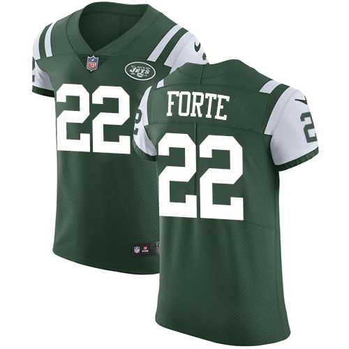 Nike New York Jets #22 Matt Forte Green Team Color Men's Stitched NFL Vapor Untouchable Elite Jersey