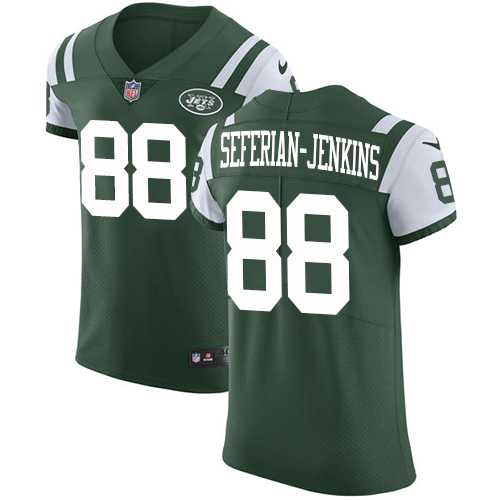 Nike New York Jets #88 Austin Seferian-Jenkins Green Team Color Men's Stitched NFL Vapor Untouchable Elite Jersey