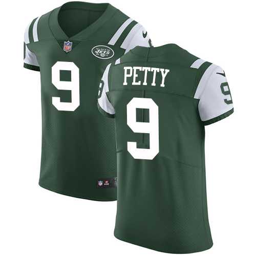 Nike New York Jets #9 Bryce Petty Green Team Color Men's Stitched NFL Vapor Untouchable Elite Jersey