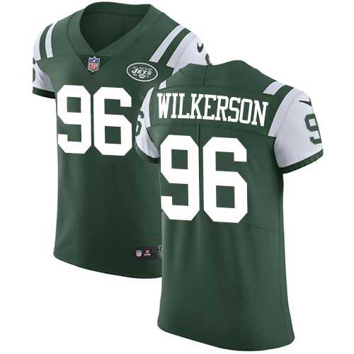 Nike New York Jets #96 Muhammad Wilkerson Green Team Color Men's Stitched NFL Vapor Untouchable Elite Jersey