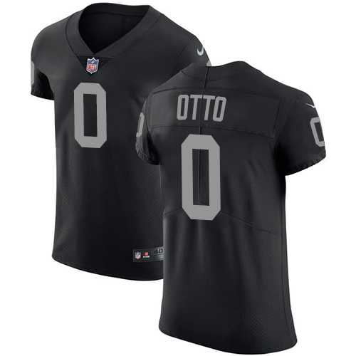 Nike Oakland Raiders #00 Jim Otto Black Team Color Men's Stitched NFL Vapor Untouchable Elite Jersey