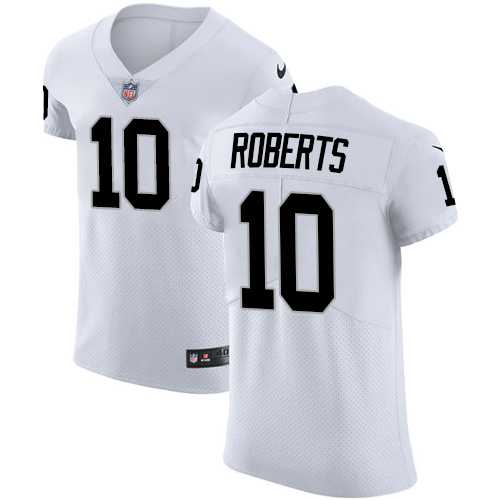 Nike Oakland Raiders #10 Seth Roberts White Men's Stitched NFL Vapor Untouchable Elite Jersey