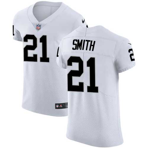 Nike Oakland Raiders #21 Sean Smith White Men's Stitched NFL Vapor Untouchable Elite Jersey
