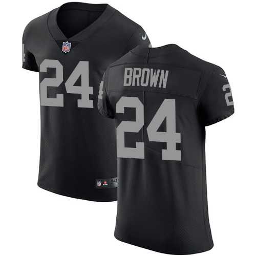 Nike Oakland Raiders #24 Willie Brown Black Team Color Men's Stitched NFL Vapor Untouchable Elite Jersey