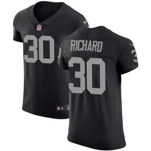 Nike Oakland Raiders #30 Jalen Richard Black Team Color Men's Stitched NFL Vapor Untouchable Elite Jersey