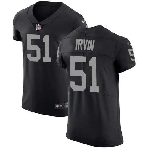 Nike Oakland Raiders #51 Bruce Irvin Black Team Color Men's Stitched NFL Vapor Untouchable Elite Jersey