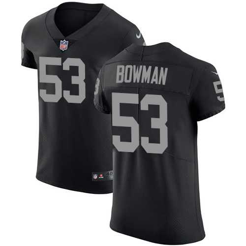 Nike Oakland Raiders #53 NaVorro Bowman Black Team Color Men's Stitched NFL Vapor Untouchable Elite Jersey