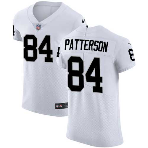 Nike Oakland Raiders #84 Cordarrelle Patterson White Men's Stitched NFL Vapor Untouchable Elite Jersey