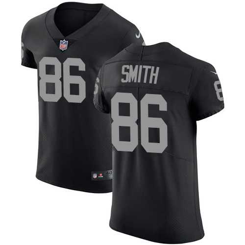 Nike Oakland Raiders #86 Lee Smith Black Team Color Men's Stitched NFL Vapor Untouchable Elite Jersey