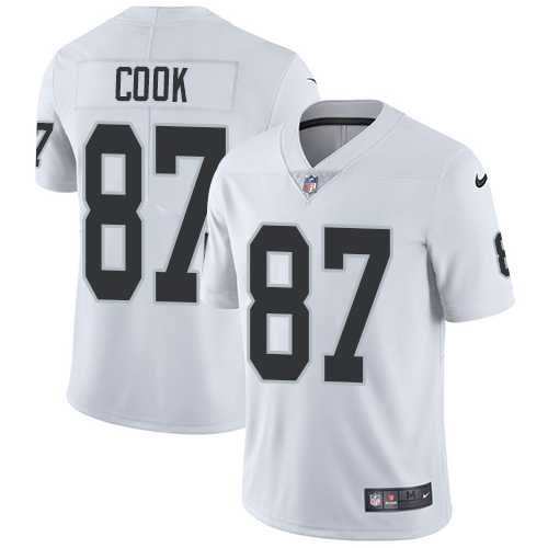 Nike Oakland Raiders #87 Jared Cook White Men's Stitched NFL Vapor Untouchable Limited Jersey