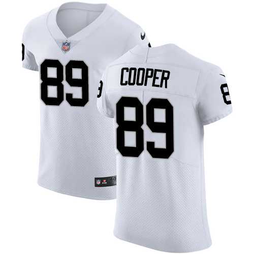 Nike Oakland Raiders #89 Amari Cooper White Men's Stitched NFL Vapor Untouchable Elite Jersey