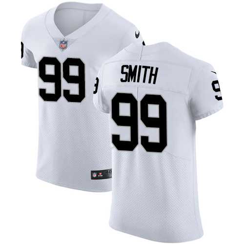 Nike Oakland Raiders #99 Aldon Smith White Men's Stitched NFL Vapor Untouchable Elite Jersey