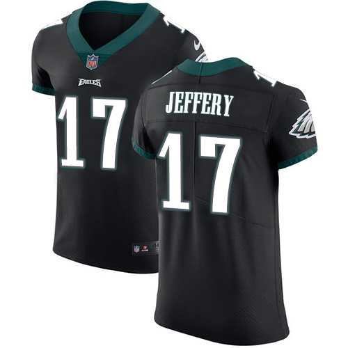 Nike Philadelphia Eagles #17 Alshon Jeffery Black Alternate Men's Stitched NFL Vapor Untouchable Elite Jersey
