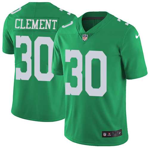 Nike Philadelphia Eagles #30 Corey Clement Green Men's Stitched NFL Limited Rush Jersey