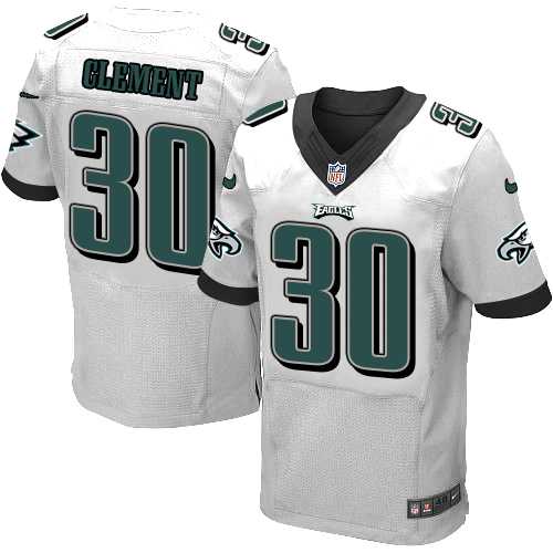Nike Philadelphia Eagles #30 Corey Clement White Men's Stitched NFL New Elite Jersey