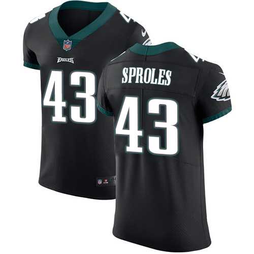 Nike Philadelphia Eagles #43 Darren Sproles Black Alternate Men's Stitched NFL Vapor Untouchable Elite Jersey