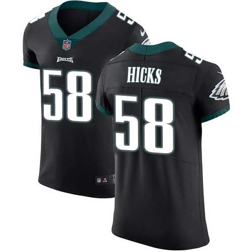 Nike Philadelphia Eagles #58 Jordan Hicks Black Alternate Men's Stitched NFL Vapor Untouchable Elite Jersey