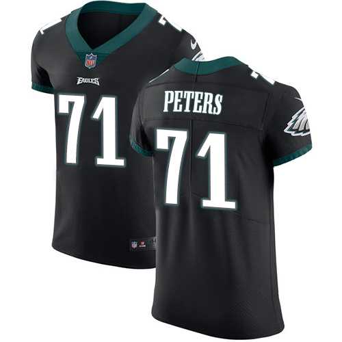 Nike Philadelphia Eagles #71 Jason Peters Black Alternate Men's Stitched NFL Vapor Untouchable Elite Jersey