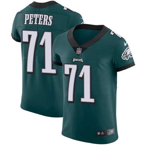 Nike Philadelphia Eagles #71 Jason Peters Midnight Green Team Color Men's Stitched NFL Vapor Untouchable Elite Jersey