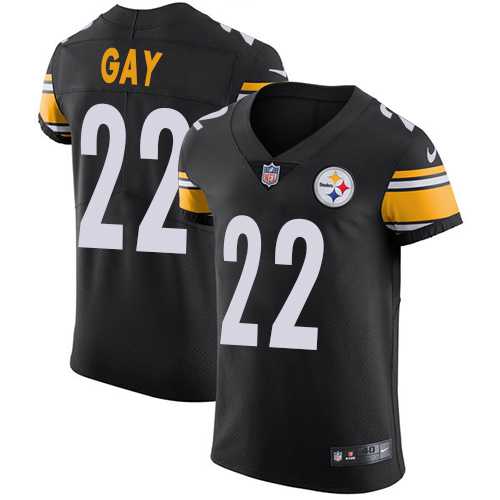 Nike Pittsburgh Steelers #22 William Gay Black Team Color Men's Stitched NFL Vapor Untouchable Elite Jersey