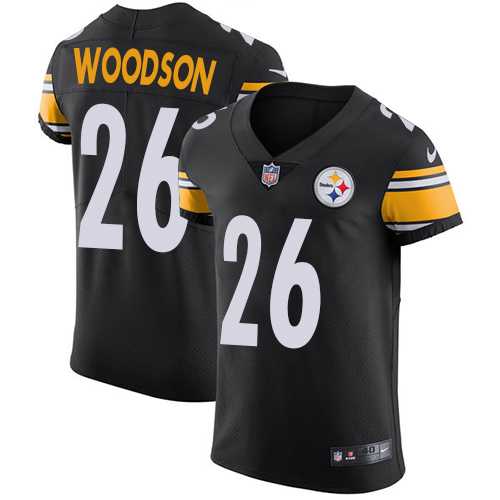 Nike Pittsburgh Steelers #26 Rod Woodson Black Team Color Men's Stitched NFL Vapor Untouchable Elite Jersey