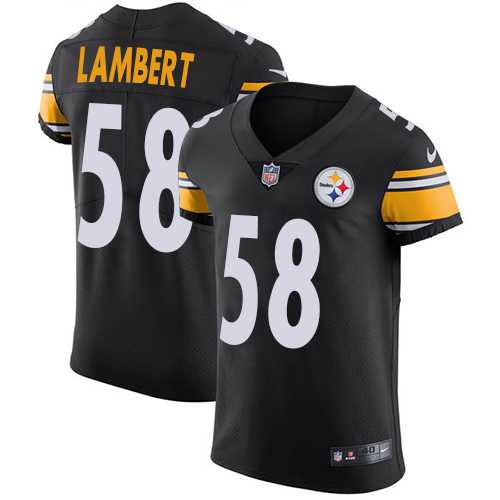 Nike Pittsburgh Steelers #58 Jack Lambert Black Team Color Men's Stitched NFL Vapor Untouchable Elite Jersey