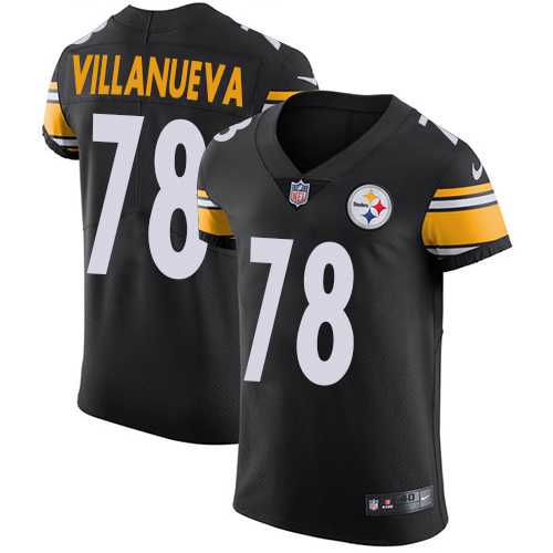 Nike Pittsburgh Steelers #78 Alejandro Villanueva Black Team Color Men's Stitched NFL Vapor Untouchable Elite Jersey