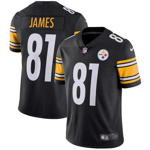 Nike Pittsburgh Steelers #81 Jesse James Black Team Color Men's Stitched NFL Vapor Untouchable Limited Jersey