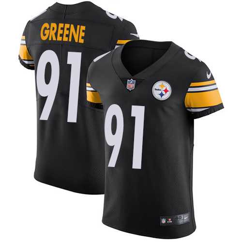 Nike Pittsburgh Steelers #91 Kevin Greene Black Team Color Men's Stitched NFL Vapor Untouchable Elite Jersey