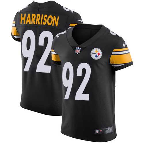 Nike Pittsburgh Steelers #92 James Harrison Black Team Color Men's Stitched NFL Vapor Untouchable Elite Jersey