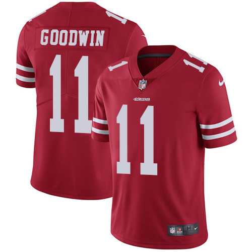 Nike San Francisco 49ers #11 Marquise Goodwin Red Team Color Men's Stitched NFL Vapor Untouchable Limited Jersey Nike San Francisco 49ers #11 Marquise Goodwin Red Team Color Men's Stitched NFL Vapor Untouchable Limited Jersey