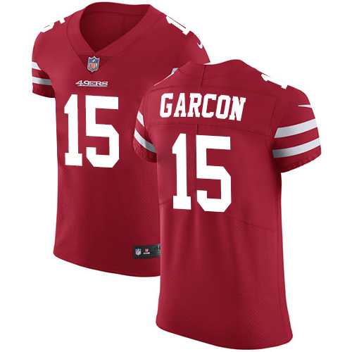 Nike San Francisco 49ers #15 Pierre Garcon Red Team Color Men's Stitched NFL Vapor Untouchable Elite Jersey