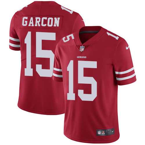 Nike San Francisco 49ers #15 Pierre Garcon Red Team Color Men's Stitched NFL Vapor Untouchable Limited Jersey