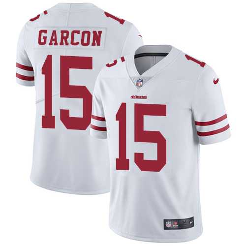 Nike San Francisco 49ers #15 Pierre Garcon White Men's Stitched NFL Vapor Untouchable Limited Jersey Nike San Francisco 49ers #15 Pierre Garcon White Men's Stitched NFL Vapor Untouchable Limited Jersey