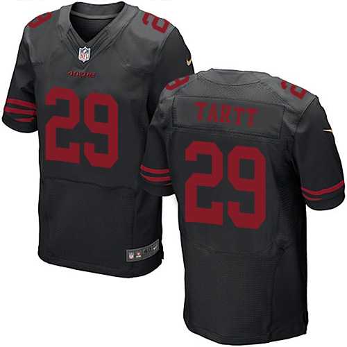 Nike San Francisco 49ers #29 Jaquiski Tartt Black Alternate Men's Stitched NFL Elite Jersey