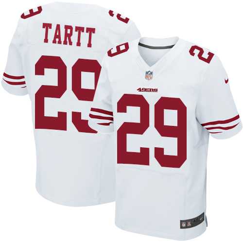 Nike San Francisco 49ers #29 Jaquiski Tartt White Men's Stitched NFL Elite Jersey