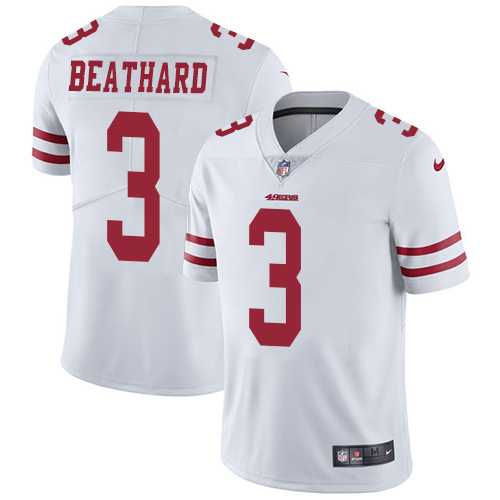 Nike San Francisco 49ers #3 C.J. Beathard White Men's Stitched NFL Vapor Untouchable Limited Jersey