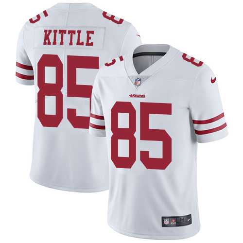 Nike San Francisco 49ers #85 George Kittle White Men's Stitched NFL Vapor Untouchable Limited Jersey